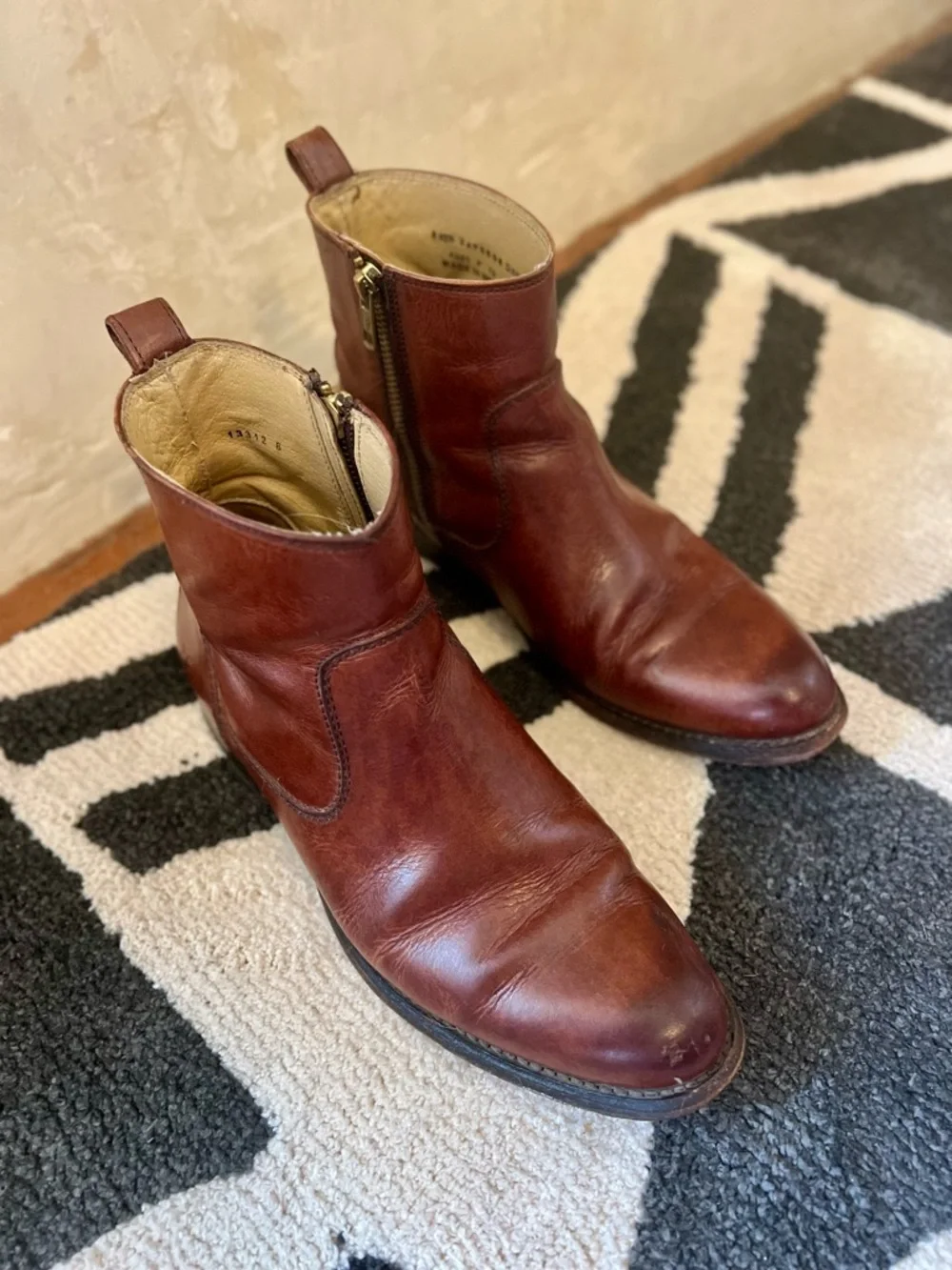 Frye Inside Zip Ankle Boots - Picture 2 of 5